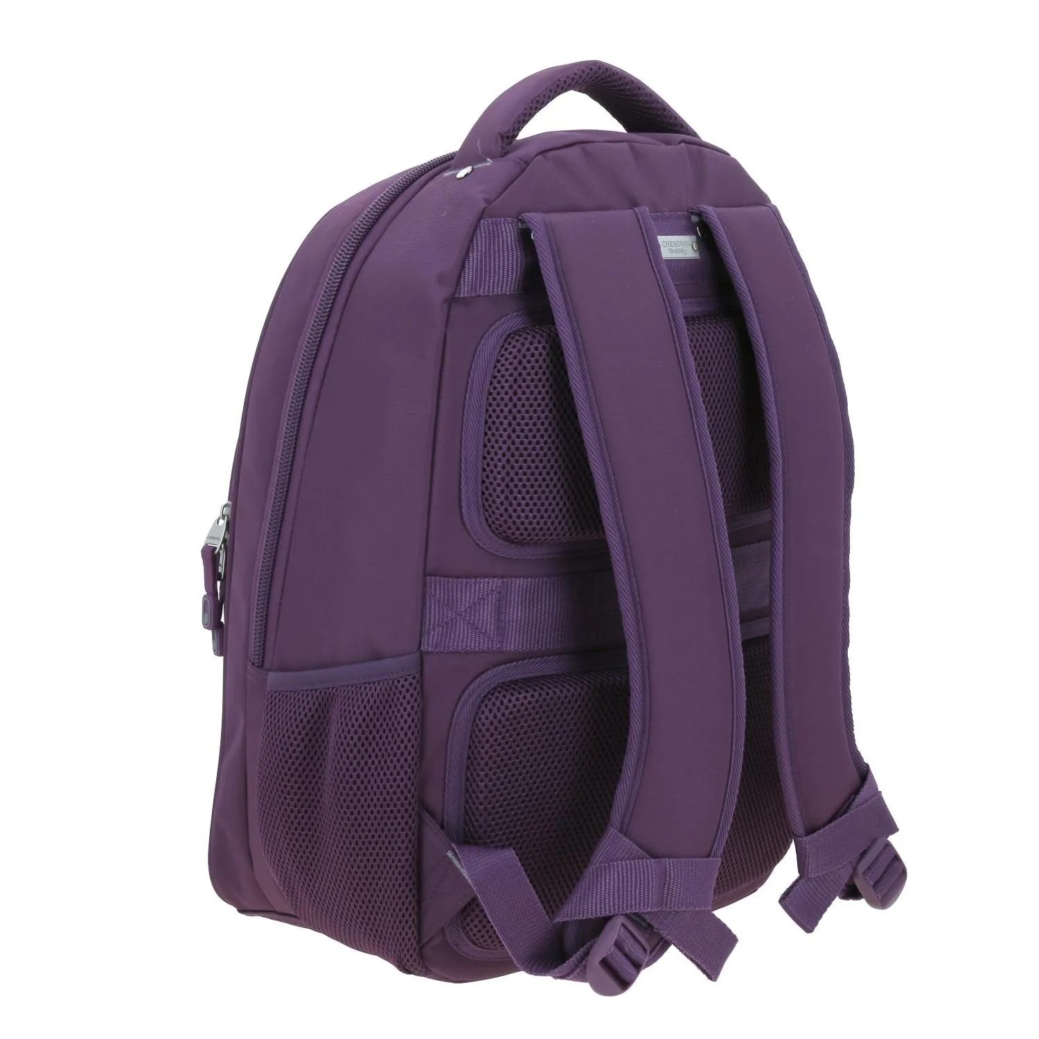 Mochila Grande Chenson Pro Para Mujer Kazio Morado Con Porta Laptop De Hasta 15.