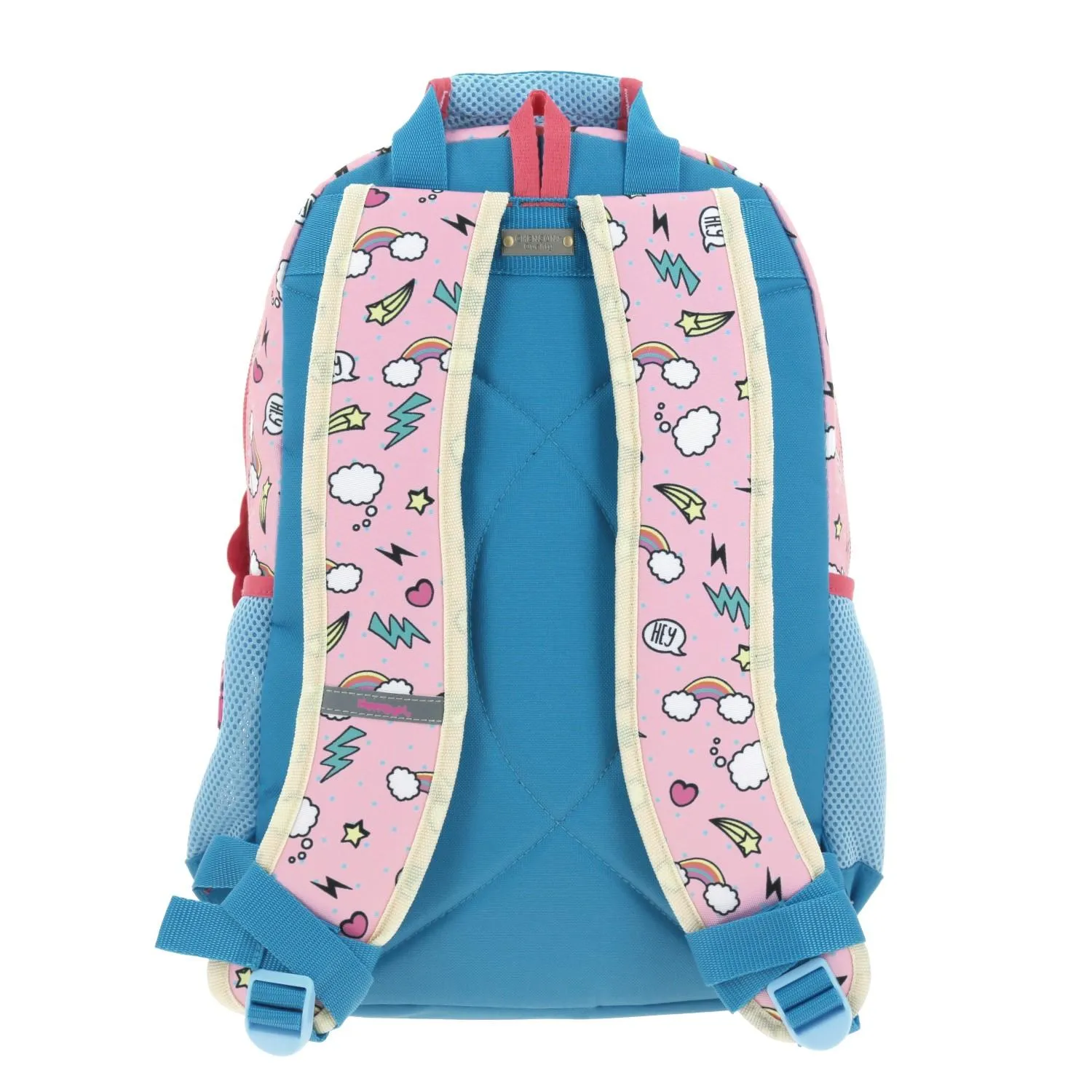 Mochila Rosa Para Nia Con Porta Tablet De Hasta 10 Happy Girl Chenson Popt