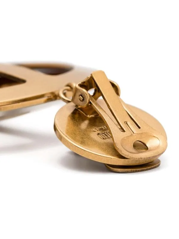 MOSCHINO PENDIENTES  DORADO