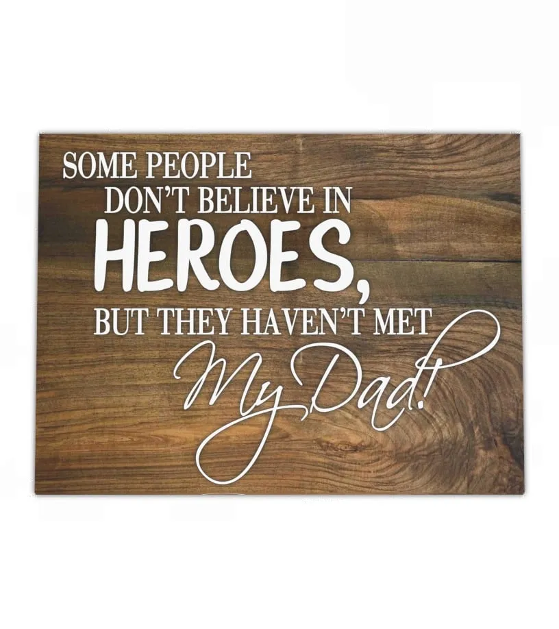 My Dad Is A Hero Canvas Lienzo 41 x 30 cm