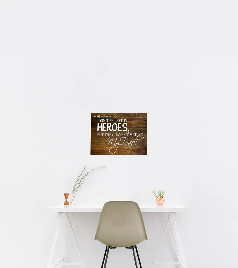 My Dad Is A Hero Canvas Lienzo 41 x 30 cm