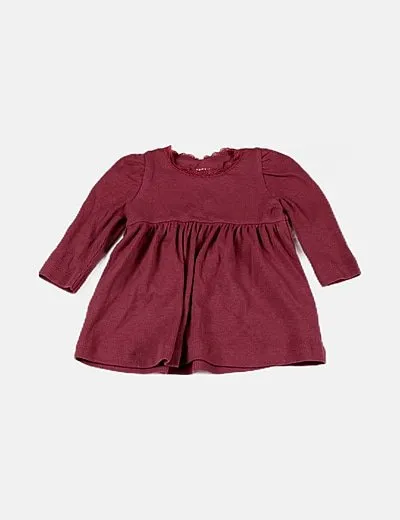 Name it Vestido morado canalé