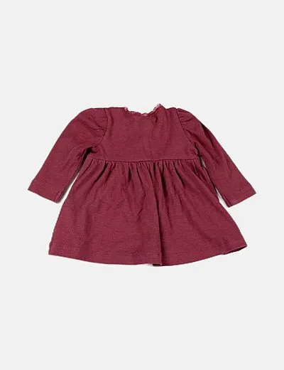Name it Vestido morado canalé