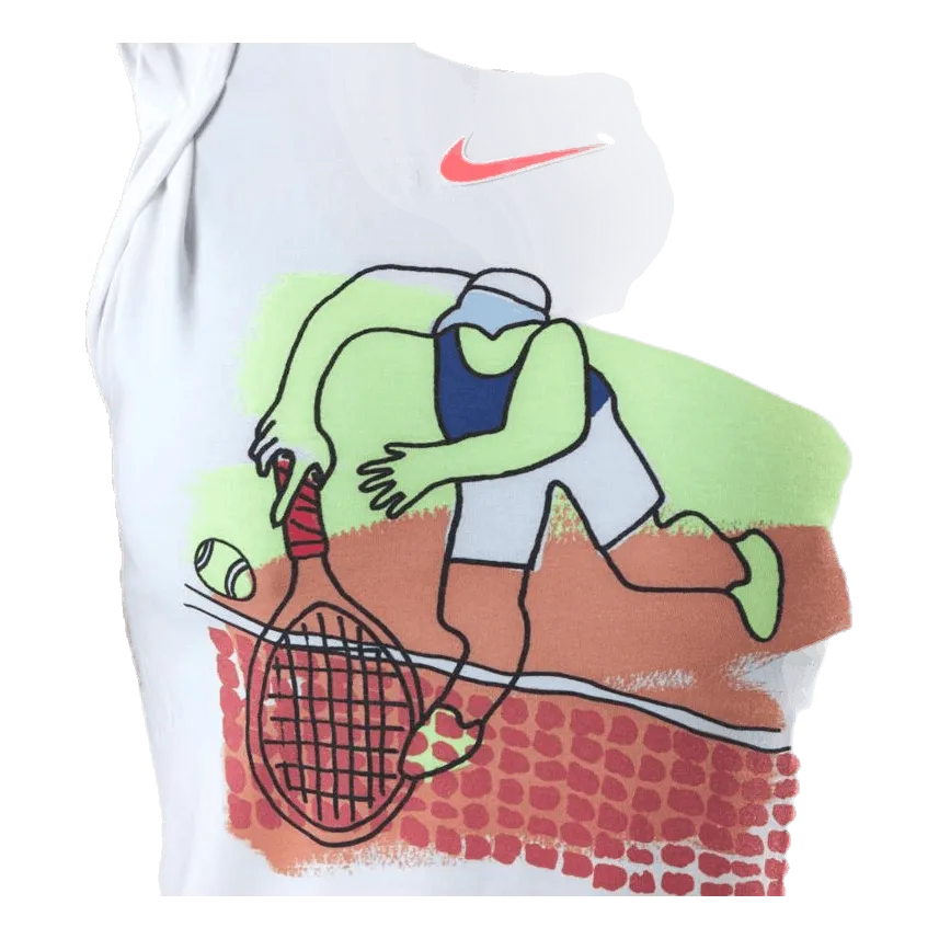 NIKE COURT DRIFIT TANK WHITE/BLACK