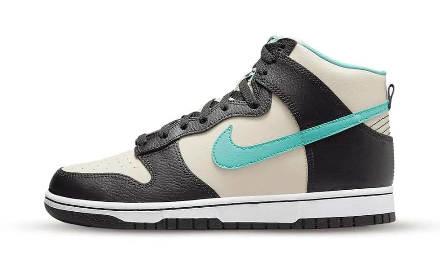 Nike Dunk High EMB Beige Black Teal