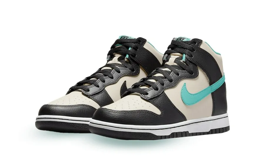 Nike Dunk High EMB Beige Black Teal