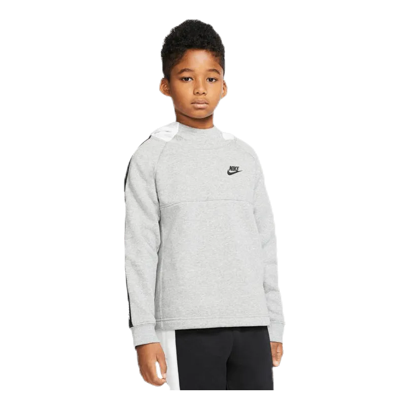 Nike Hybrid 1/2 Zip Fleece Junior White/Black