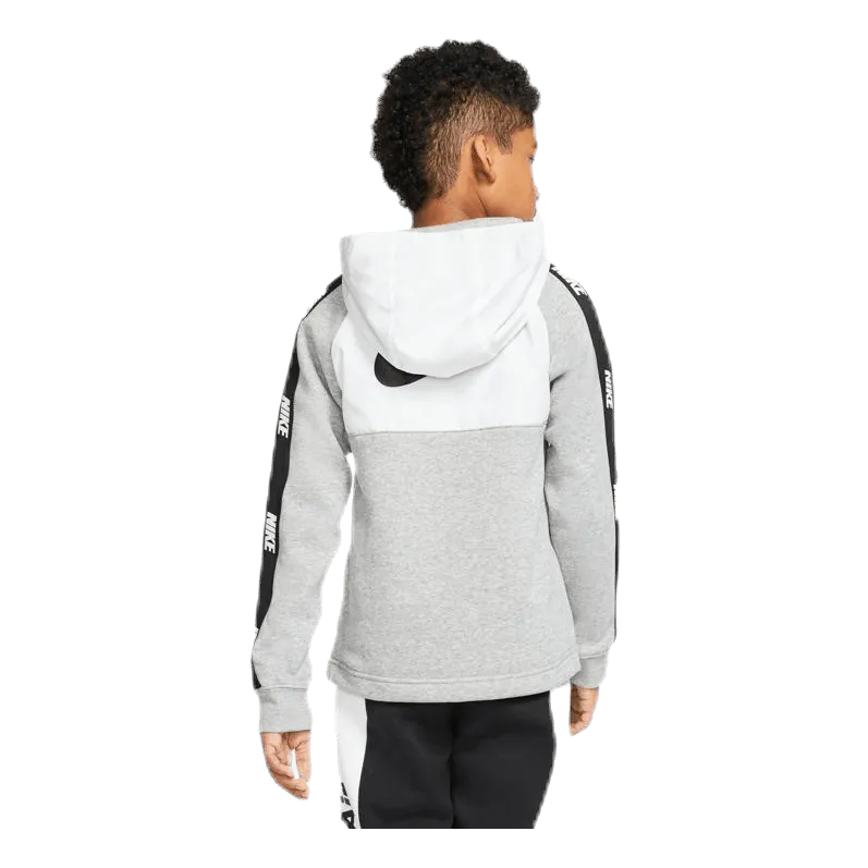 Nike Hybrid 1/2 Zip Fleece Junior White/Black
