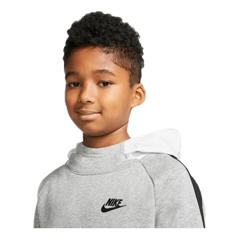 Nike Hybrid 1/2 Zip Fleece Junior White/Black