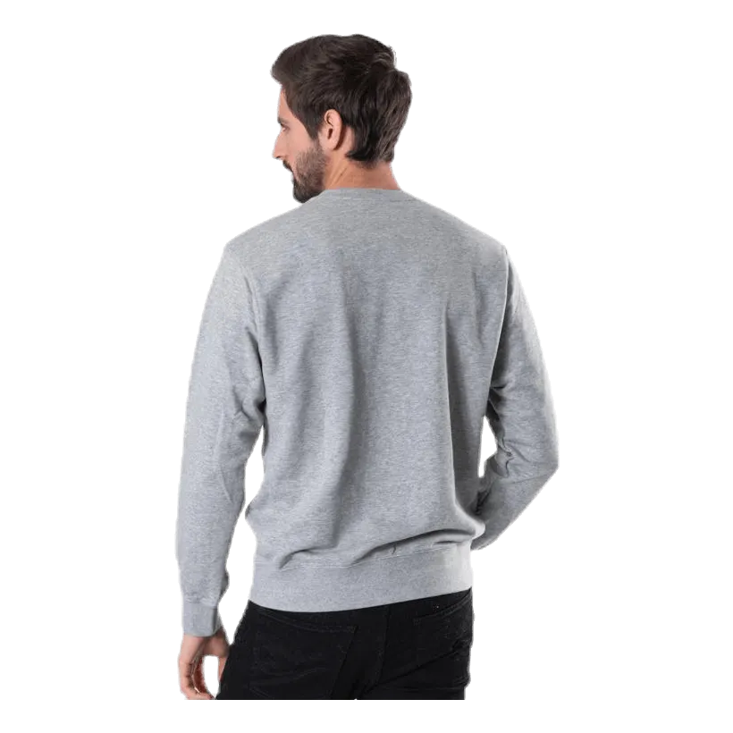 Nike Sportswear Club Men's French Terry Crew DK GREY HEATHER/WHITE