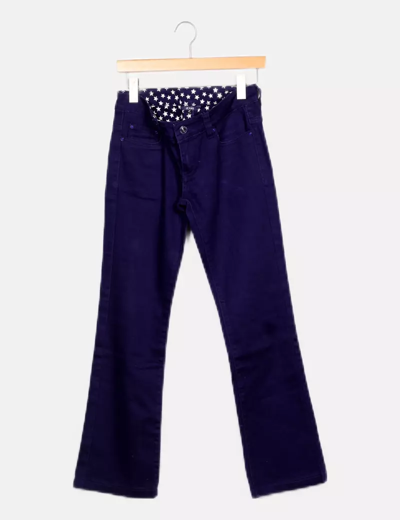 NoName Pantalón denim morado