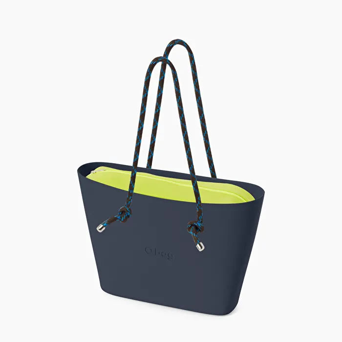 O bag urban azul marino y hierba azul
