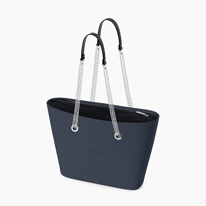 O bag urban azul marino y negro