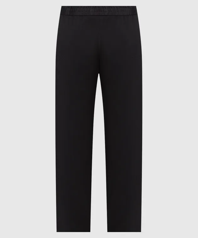 OFFWHITE BLACK SWEATPANTS WITH STRIPES IN OW FACE PRINT