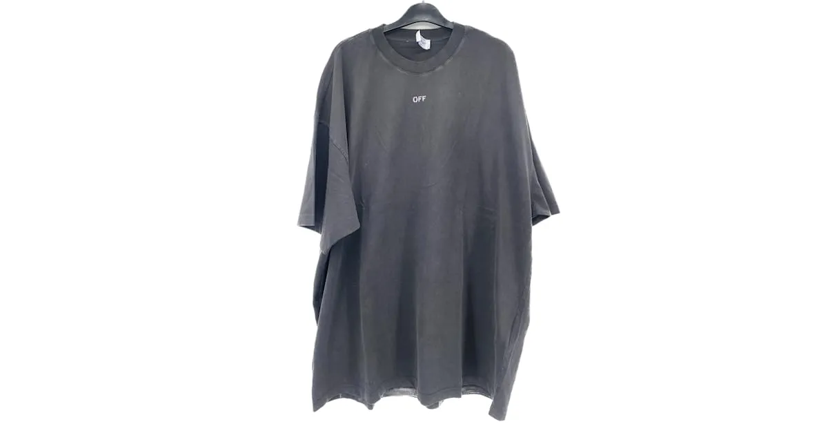 OFF WHITE CAMISETAS OFFWHITE.INTERNACIONAL M ALGODóN NEGRO 