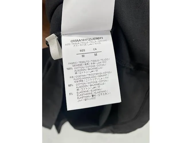 OFF WHITE CAMISETAS OFFWHITE.INTERNACIONAL M ALGODóN NEGRO 