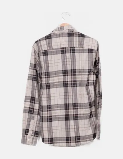 ONLY & SONS Camisa beige de cuadros