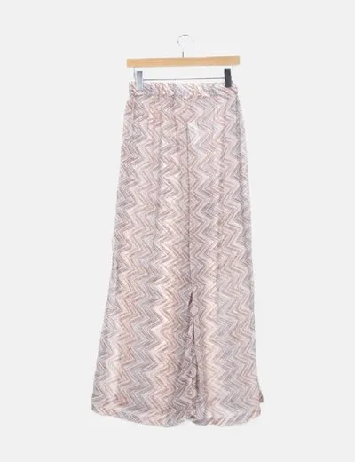 ONLY Pantalón fluido semitransparente