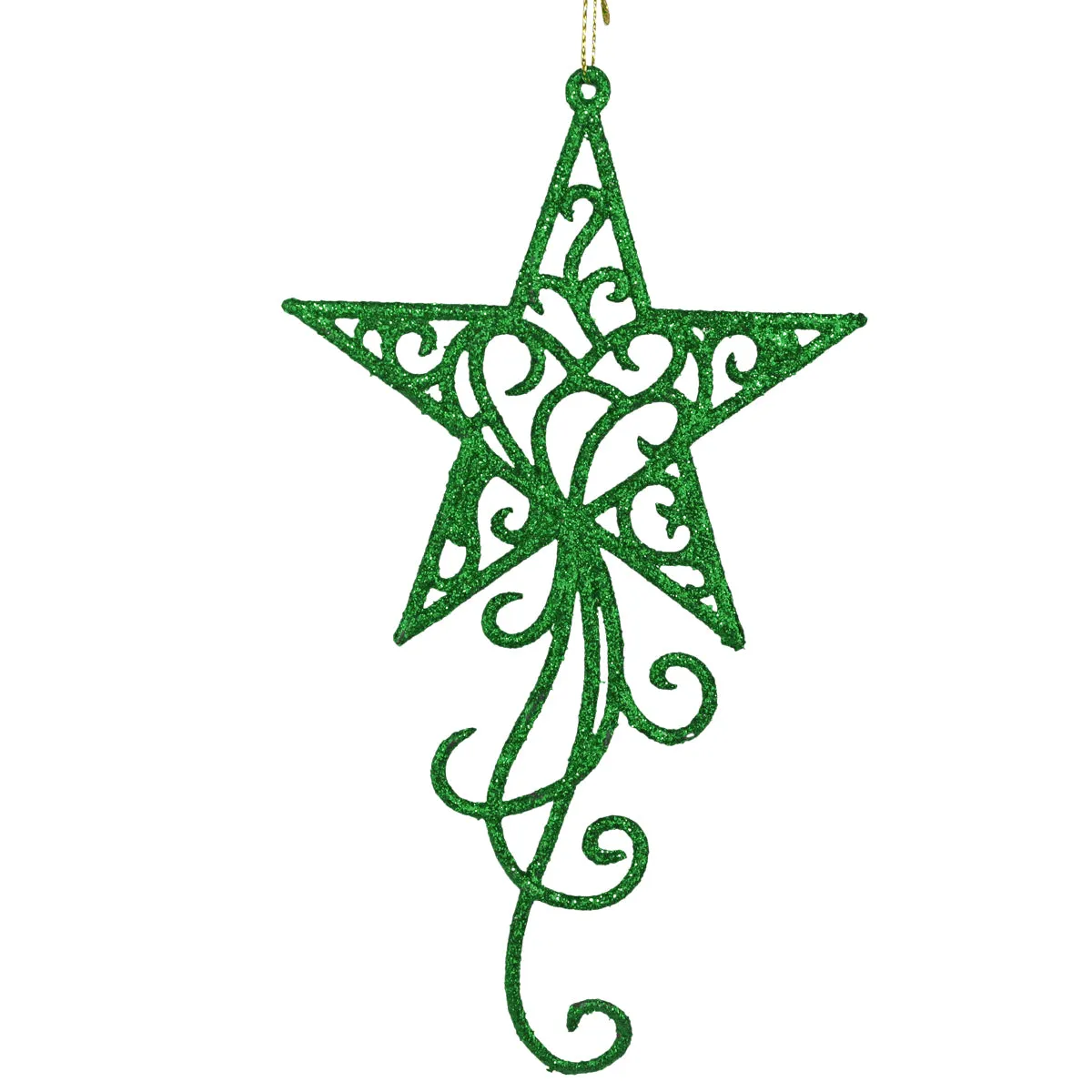 Ornamento en Forma de Estrella Fugaz color Verde