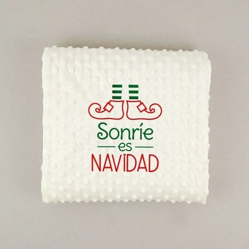 Pack manta bebé Sonríe es Navidad