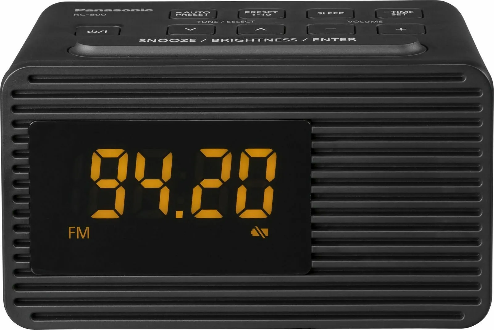 PANASONIC RELOJ DE ESCRITORIO DIGITAL CON DESPERTADOR RC800 NEGRO