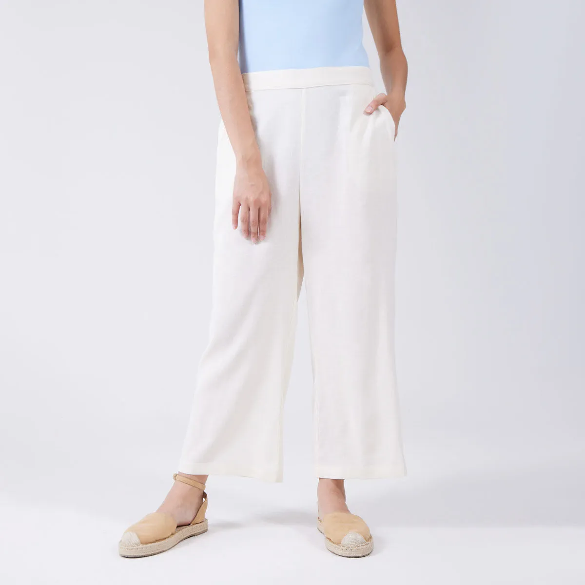 Pantalón Culotte Con Bolsillos