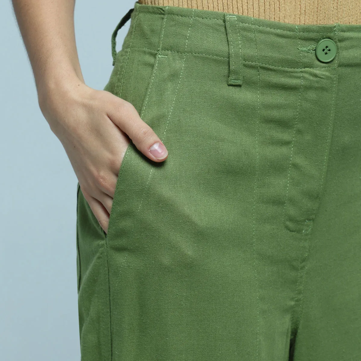 Pantalón Fluido Con Bolsillos