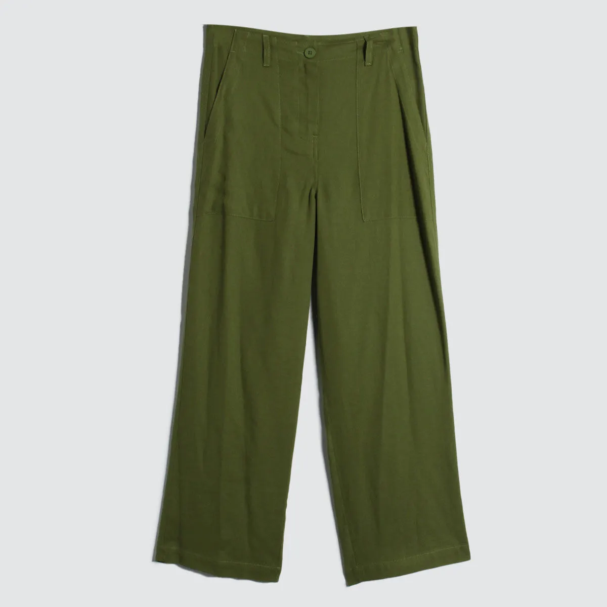 Pantalón Fluido Con Bolsillos