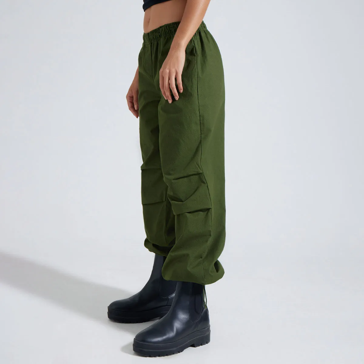Pantalón Parachute Tiro Alto