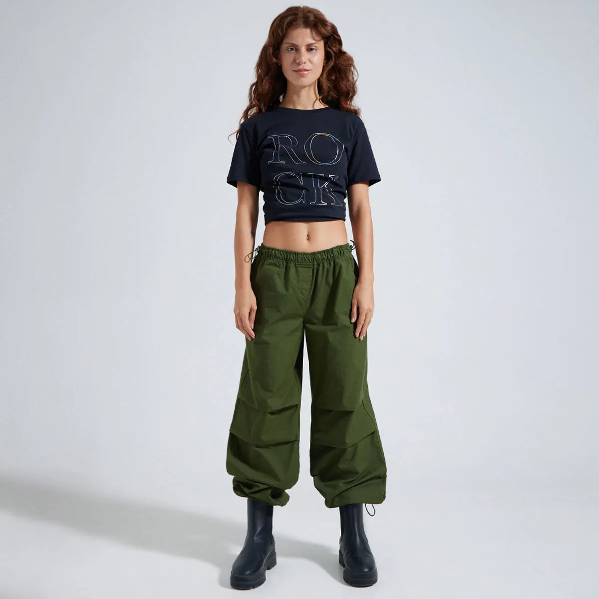 Pantalón Parachute Tiro Alto