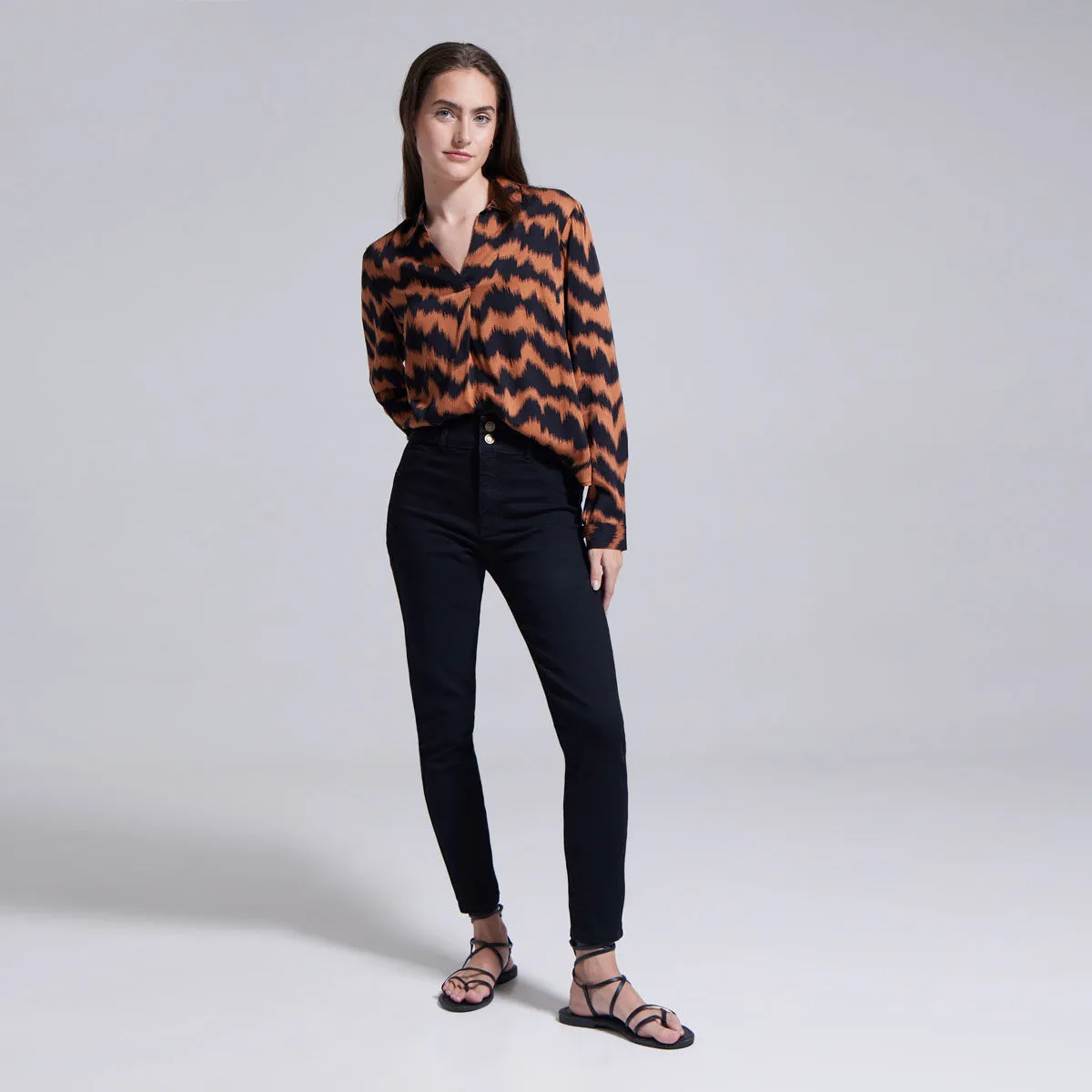 Pantalón Tipo Push Up Tiro Alto