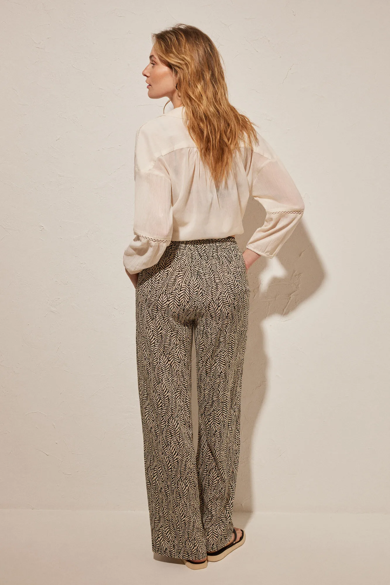 Pantalón viscosa negro