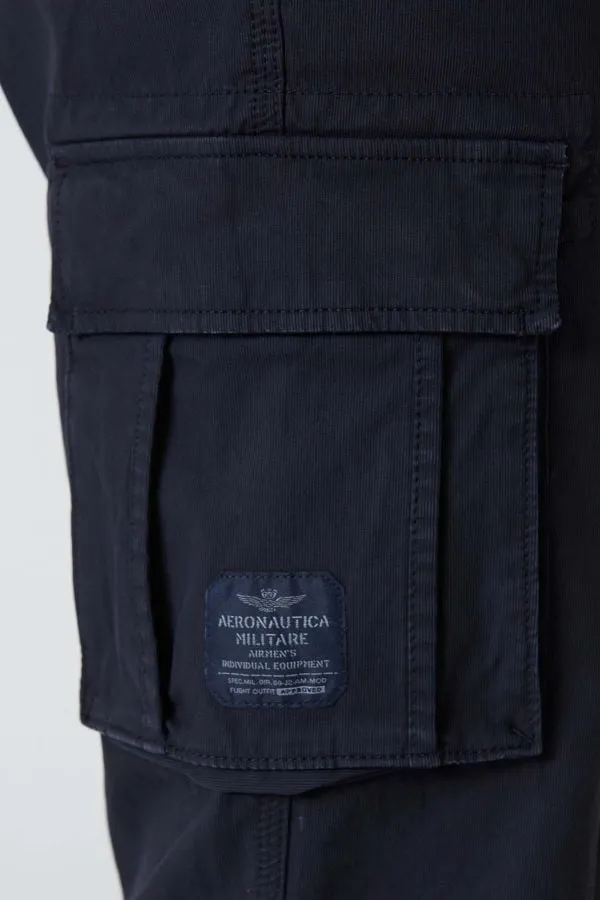 Pantalon Hombre Aeronautica Militare 231Pa1329Ct2443 08312 Blue Black