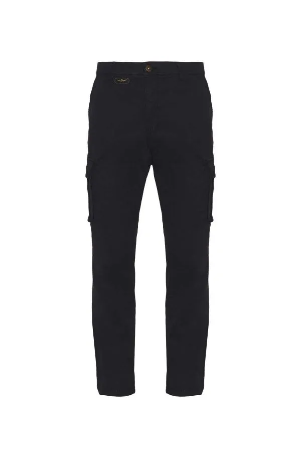 Pantalon Hombre Aeronautica Militare 231Pa1329Ct2443 08312 Blue Black