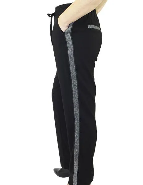 pantalon naf naf  fluido franja lateral