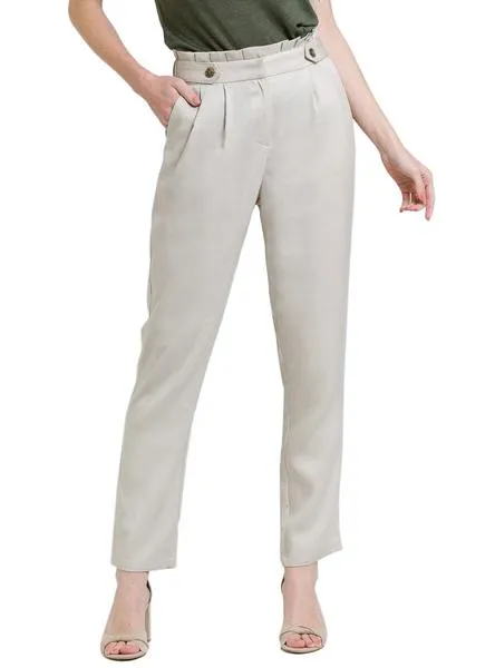 pantalon naf naf suit beige para mujer