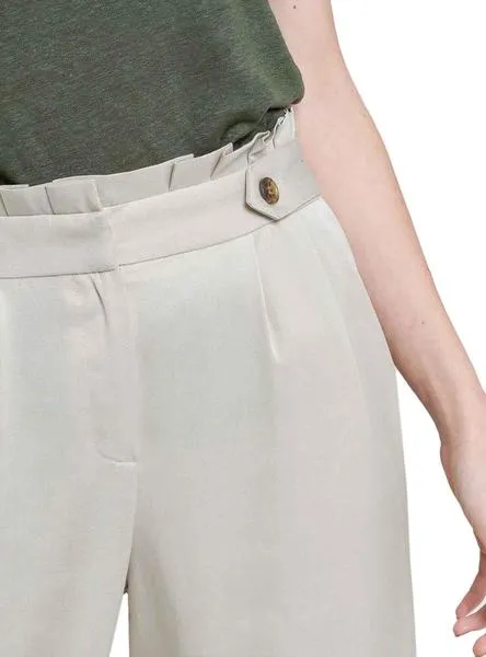 pantalon naf naf suit beige para mujer
