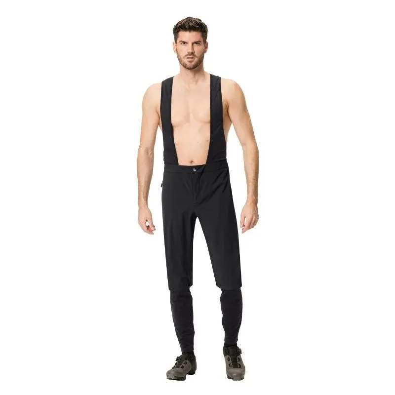 Pantalones ciclismo hombre Vaude Mallas con tirantes Kuro Warm Hybrid (negro)