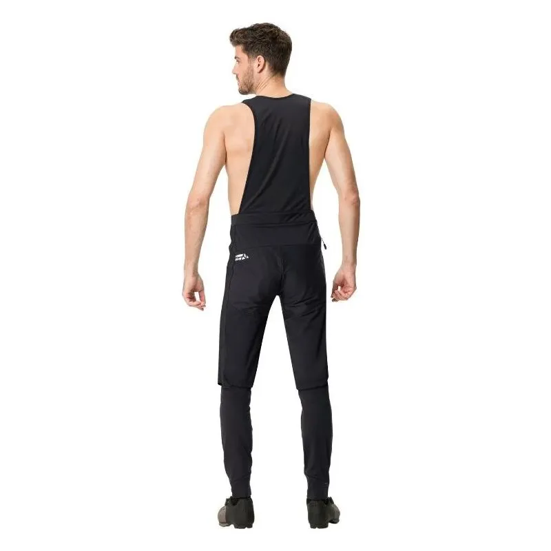 Pantalones ciclismo hombre Vaude Mallas con tirantes Kuro Warm Hybrid (negro)