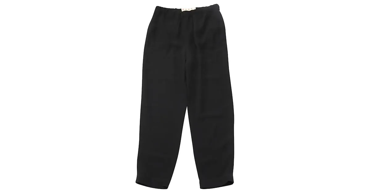 Pantalones Cortos Marni en Viscosa Negra Negro 