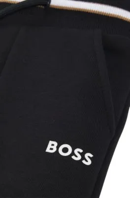Pantalones de chándal para niños en algodón con logo estampado