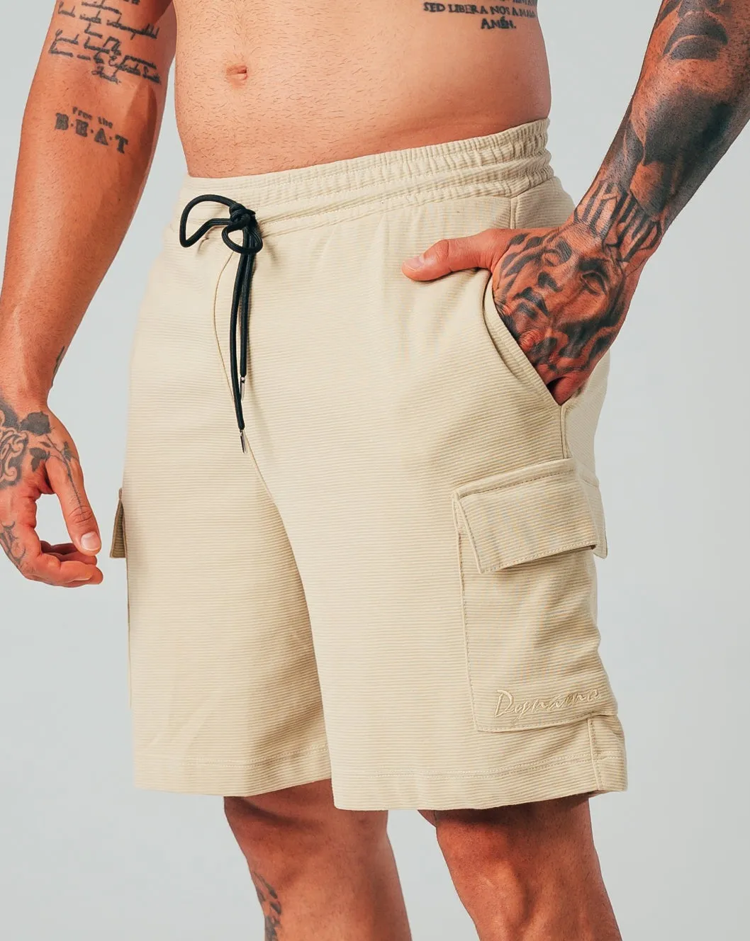 PANTALONETA PARA HOMBRE RELAX CAQUI  TELA BOMBON
