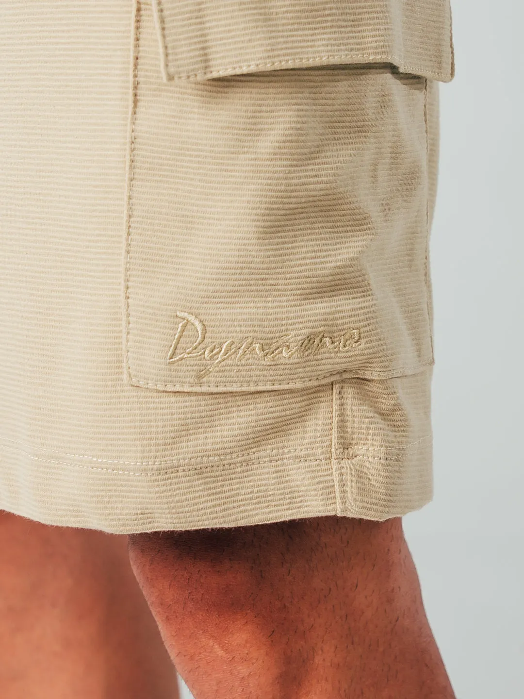 PANTALONETA PARA HOMBRE RELAX CAQUI  TELA BOMBON