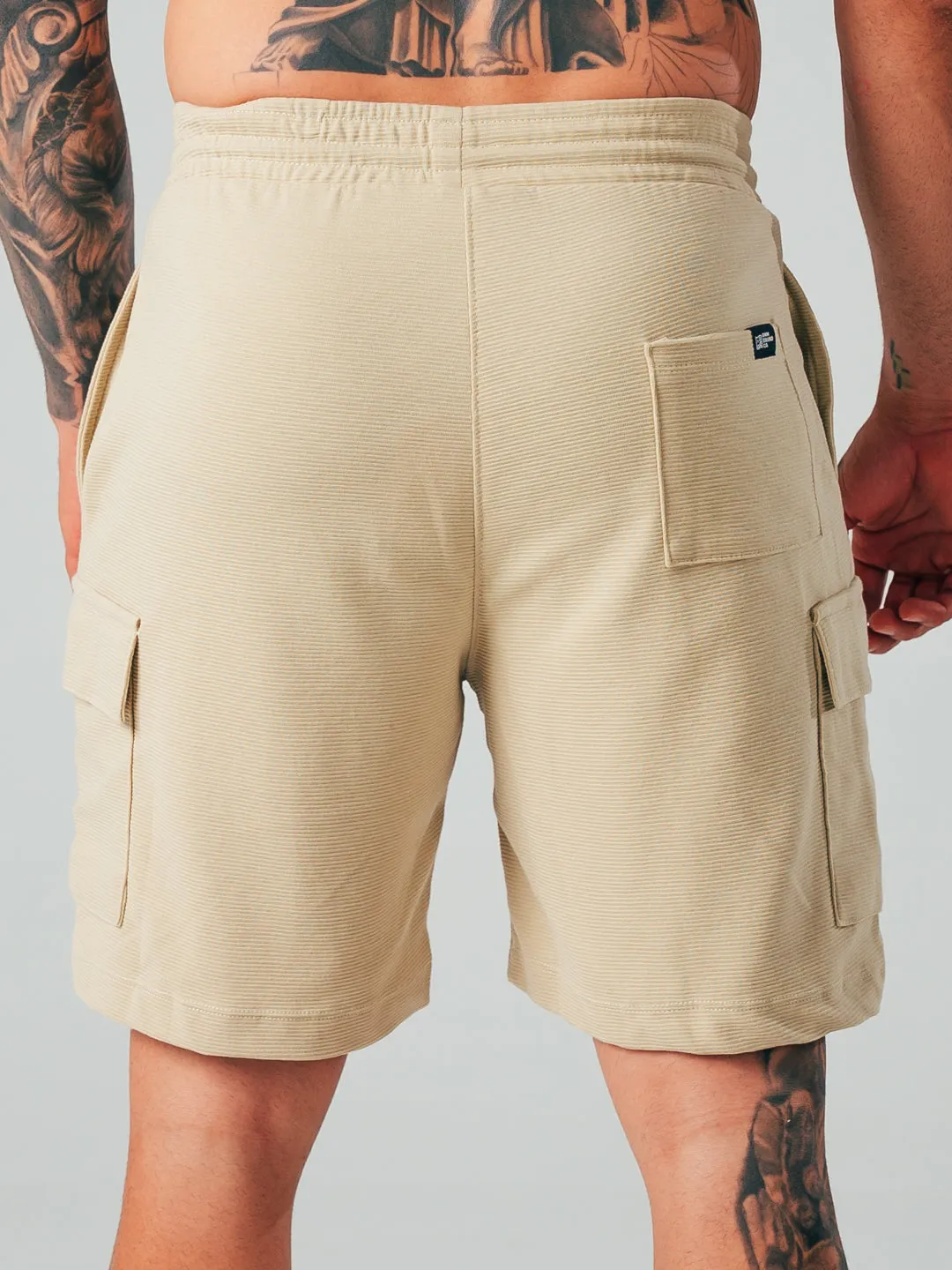 PANTALONETA PARA HOMBRE RELAX CAQUI  TELA BOMBON