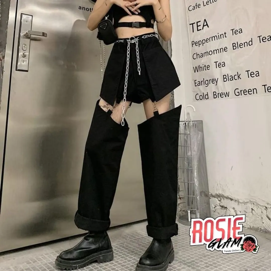 PANTAL\U00F3N CUT CADENAS  ROSIEGLAM