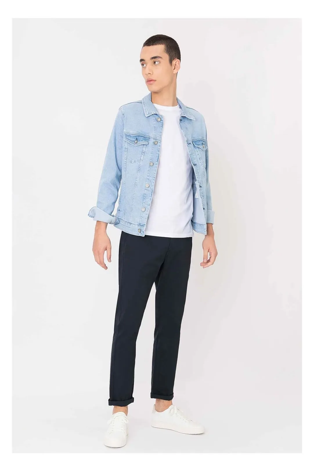 PANTALÓN CHINO HOMBRE H37 AZUL MARINO