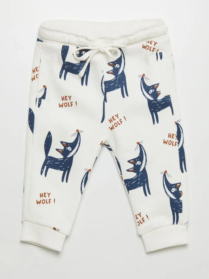 PANTALóN DE JOGGING  BLANCO
