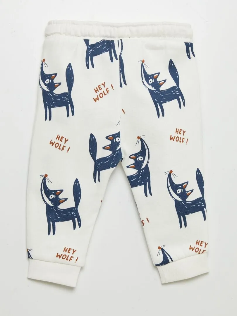 PANTALóN DE JOGGING  BLANCO