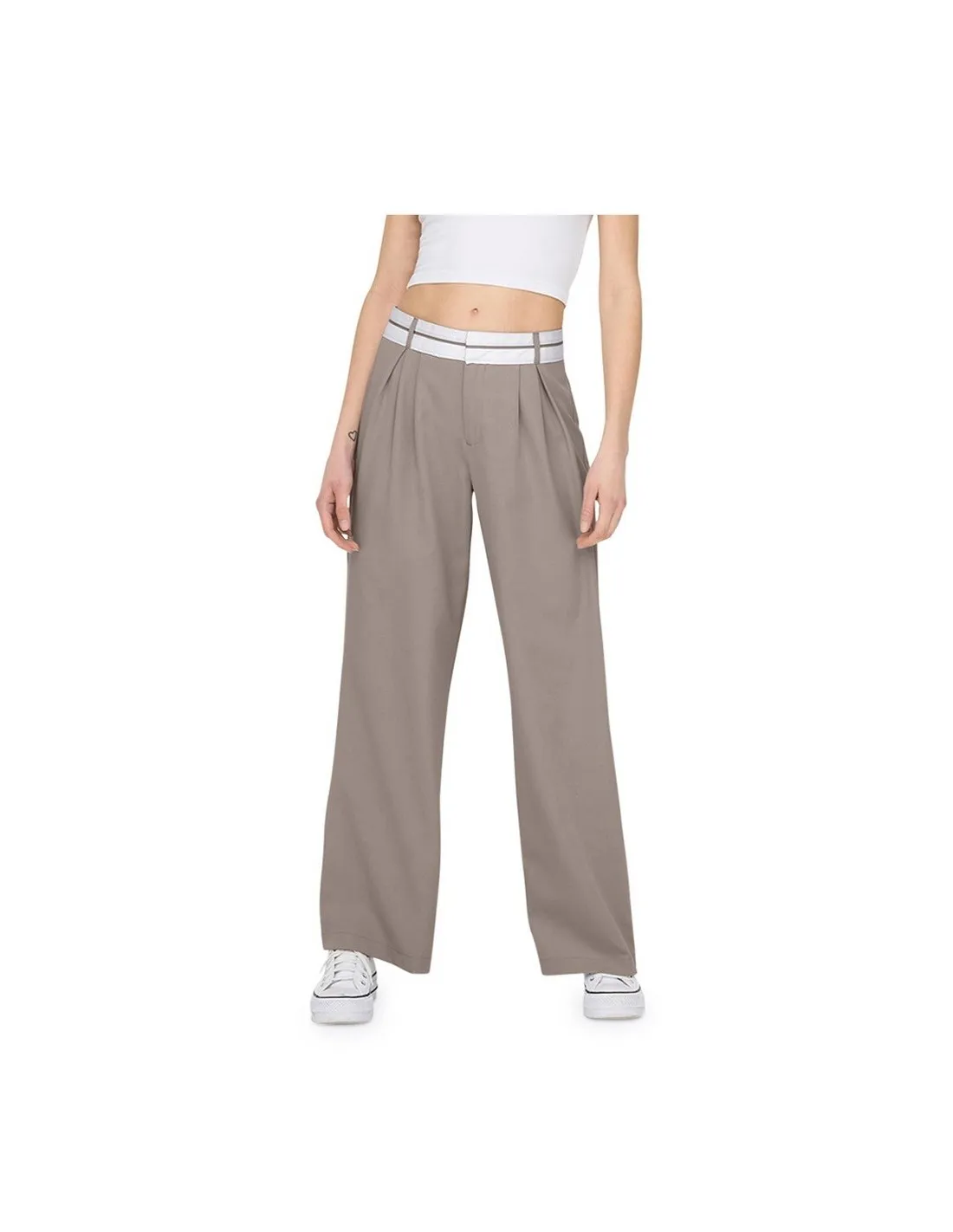 PANTALóN ONLY GRIS  ECOOL