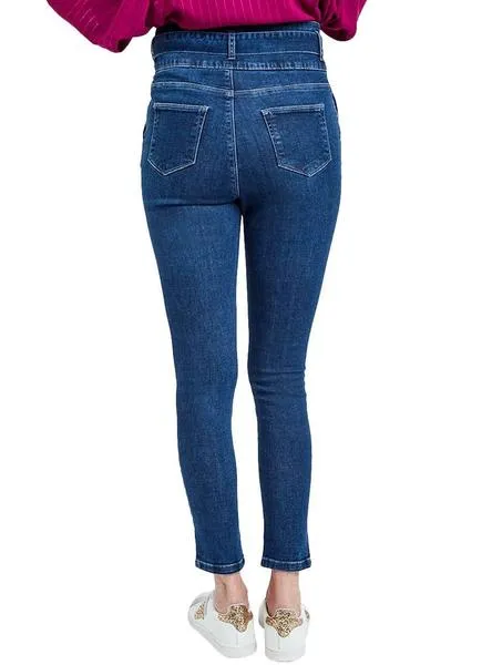pantalón vaquero naf naf tiro alto para mujer